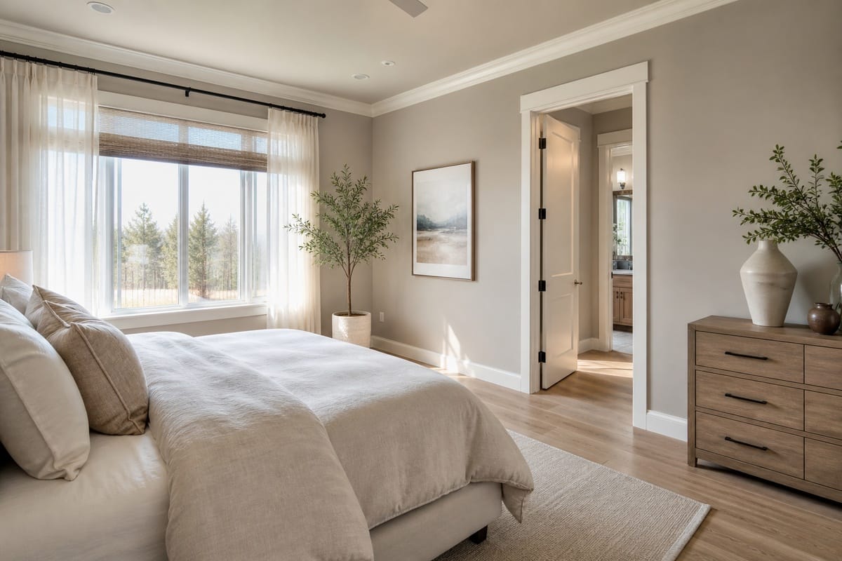 Professional interior painting in Lincoln home showing quality finish