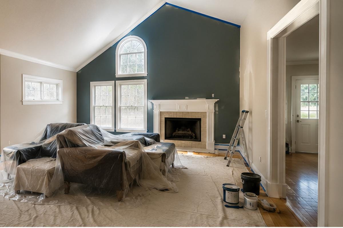 Cost to Paint a House Interior in 2026: Local Guide 1 Illustration showing factors that affect interior painting costs: prep work, colors, trim complexity, ceilings