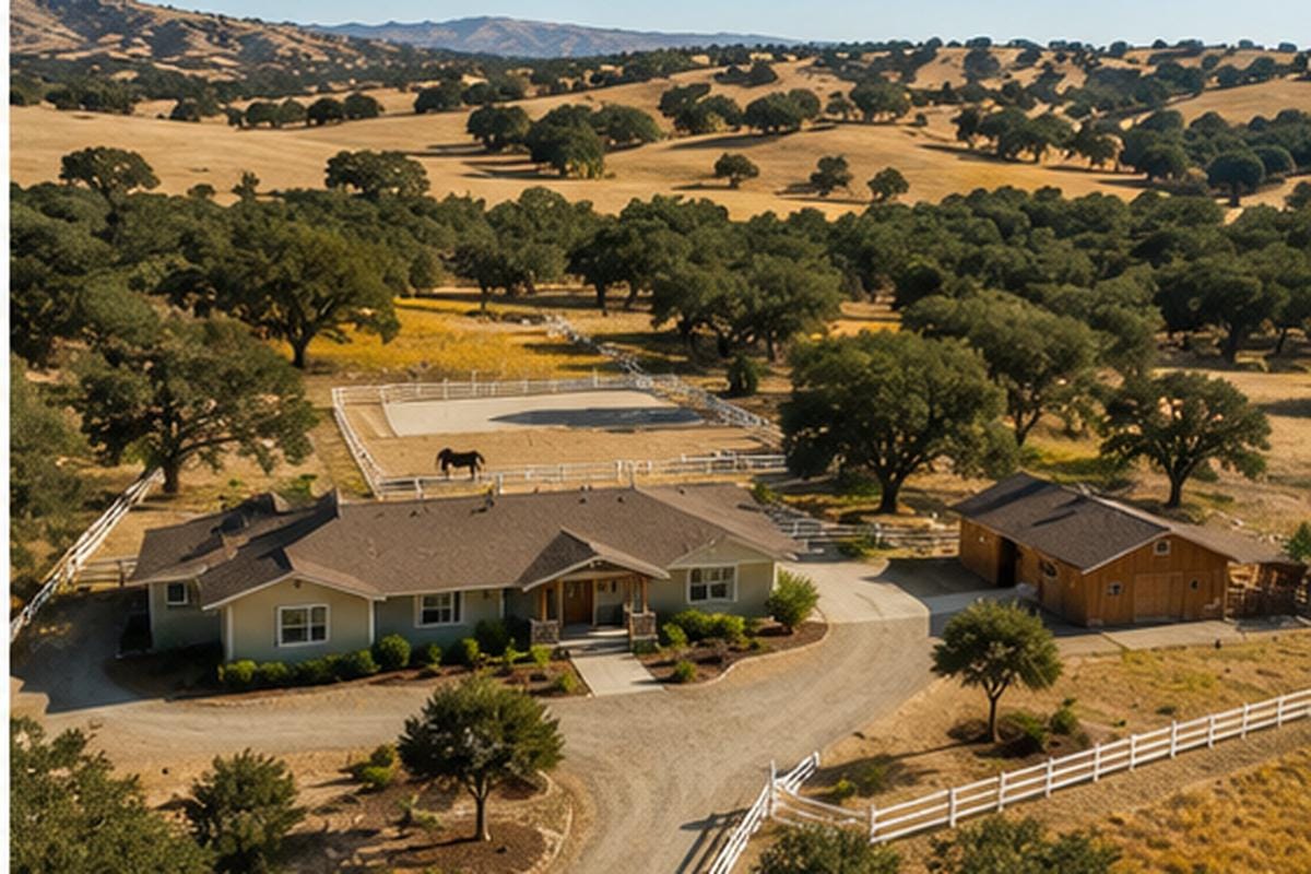 House Painters in Loomis CA: What Homeowners Need to Know 4 Complete Loomis property with painted home and maintained fencing and structures